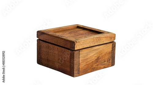 wooden box on a transparent background