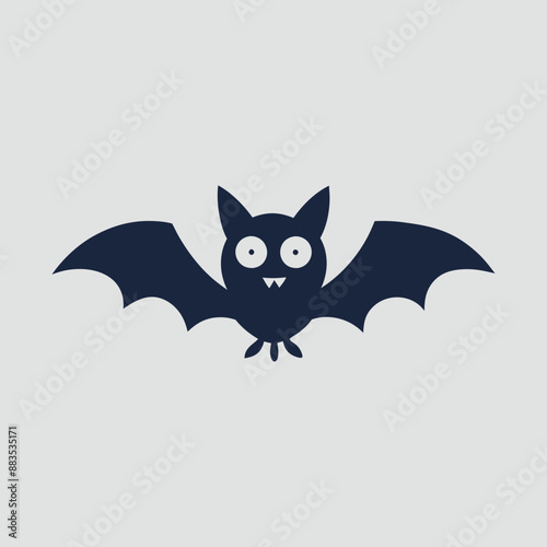  Halloween bat Hand Drawn Cartoon Illustration