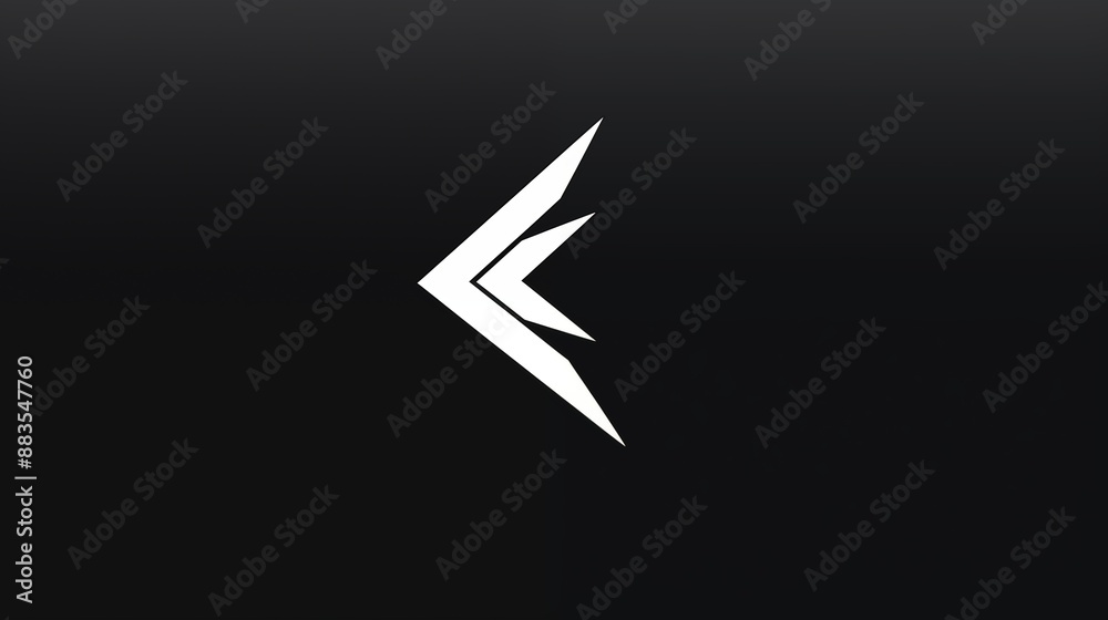 Abstract Arrow Logo Design with Sharp Edges and Minimalist Style Abstract Arrow Logo Design with Sharp Edges and Minimalist Style