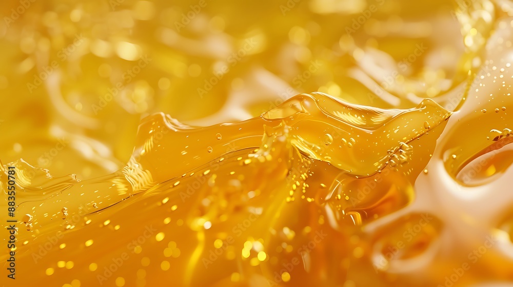 Macro shot of liquid honey forming shapes 32k, full ultra HD, high resolution Macro shot of liquid honey forming shapes 32k, full ultra HD, high resolution