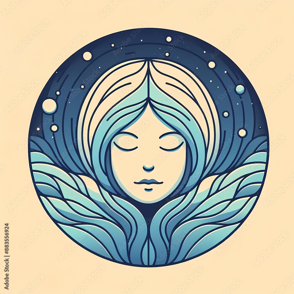 Girl in Various Phases: Night, Sun, Moon Girl in Various Phases: Night, Sun, Moon
