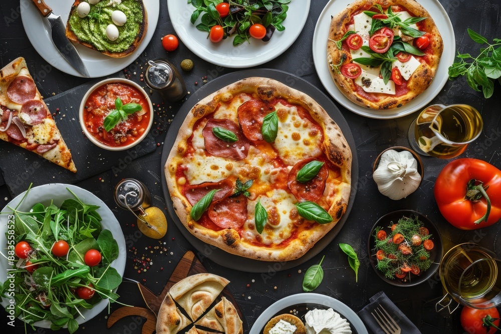 pizza with vegetables pizza with vegetables