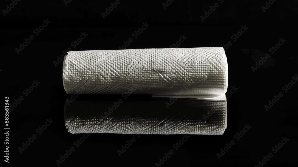 Obraz premium A roll of toilet paper sitting on a table, ready for use