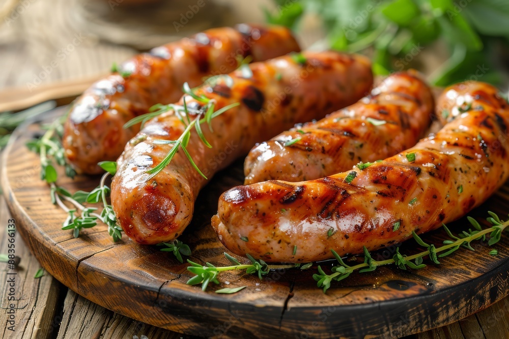 homemade sausage grilled with herbs homemade sausage grilled with herbs