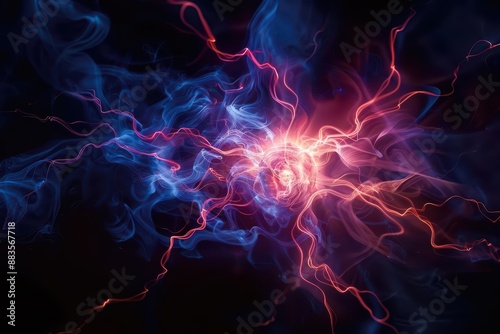 During the electromagnetism experiment, a supernatural scene emerged as magnetic fields and electric currents shimmered with vibrant energy