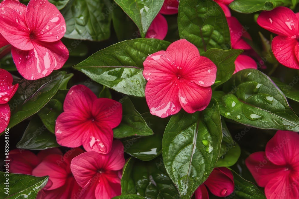 Impatiens thrive in shady spots, offering a burst of color with their vibrant, delicate blooms Impatiens thrive in shady spots, offering a burst of color with their vibrant, delicate blooms
