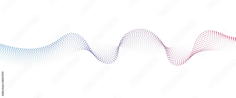 Flowing Dot Wave halftone gradient pattern on transparent background
Flowing Dot Wave halftone gradient pattern on transparent background