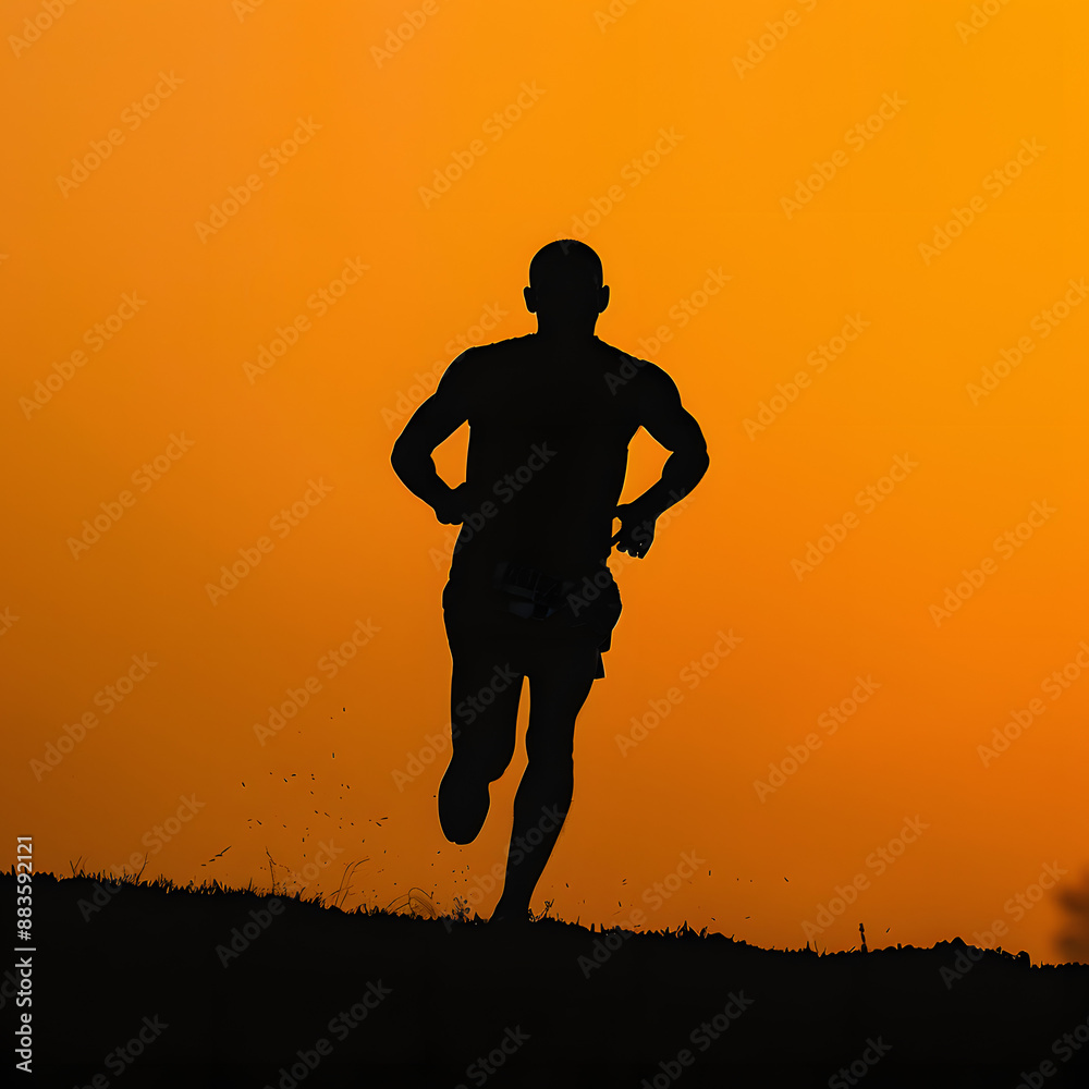 running man silhouette running man silhouette
