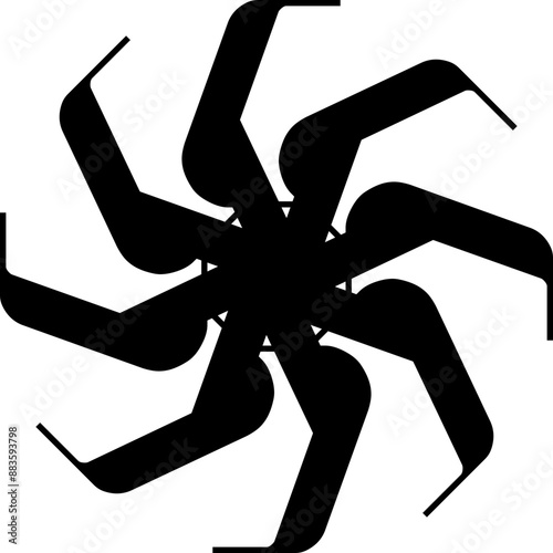abstract logo design, abstract vector, concept logo, wheel, recycle, cycle, black color vector