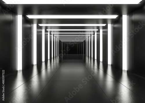 Modern black interior
