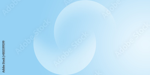 Graphic illustrations of curves and wavy lines. Geometric wallpaper, light blue gradient background. Templates for websites, covers, and background designs.