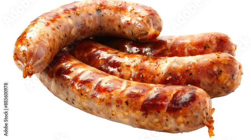 Sausages on a transparent background