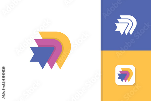 arrow logo design vector template