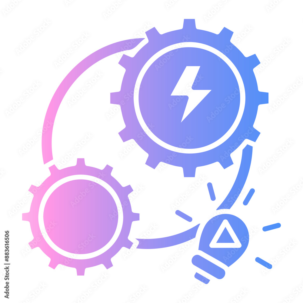 energy development Gradient icon energy development Gradient icon