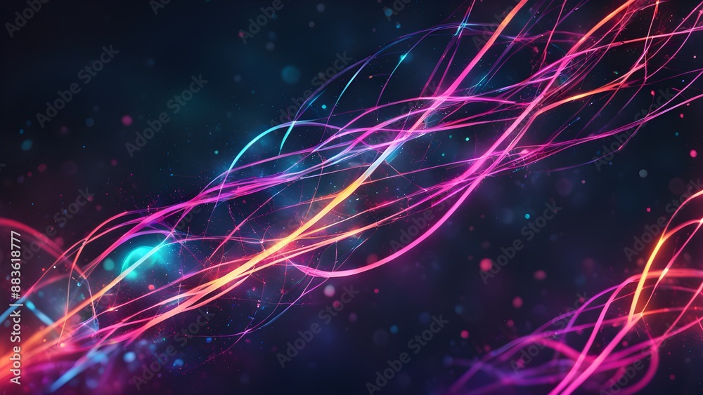 A colorful, abstract image of a rainbow with a black background A colorful, abstract image of a rainbow with a black background