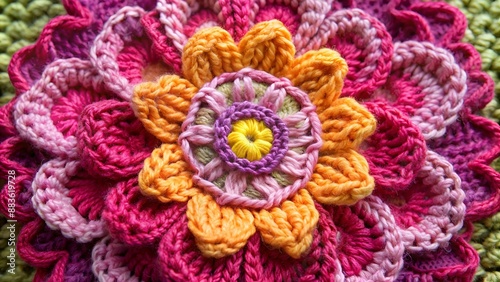 Fiore all'uncinetto