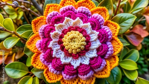 Fiore all'uncinetto