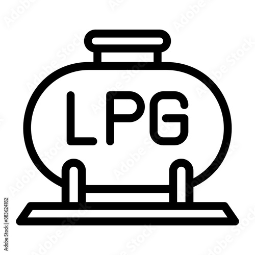 liquefied petroleum gas Line Icon