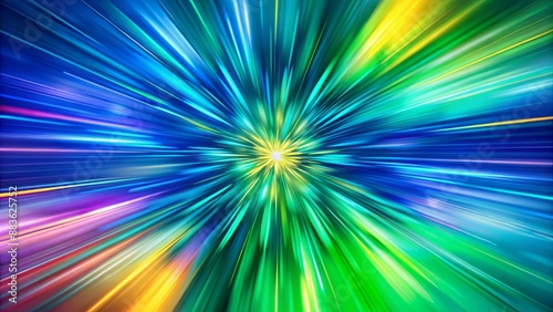 Vibrant abstract background featuring blurred hues of light blue, purple, and yellow with streaks of radiant colors, perfect for designs.