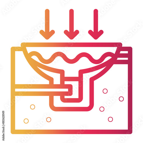 purification Line Gradient Icon photo