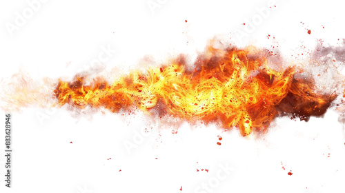 Flame on a transparent background