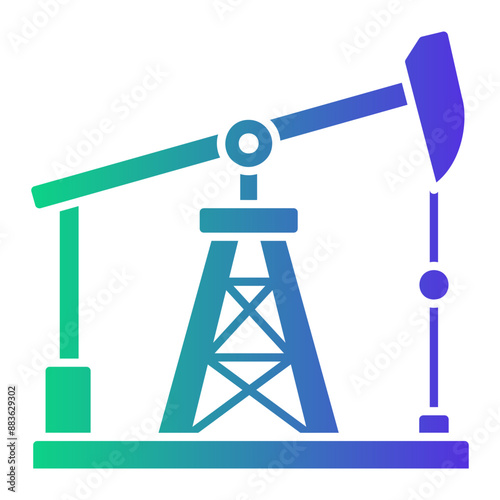 pump jack Gradient icon