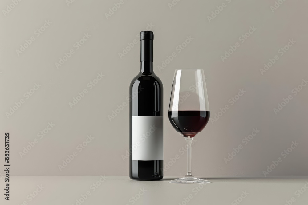 Hyperrealistic 3D image of a luxurious wine bottle and glass with detailed reflections, capturing elegance and sophistication, beverage art, photorealism Hyperrealistic 3D image of a luxurious wine bottle and glass with detailed reflections, capturing elegance and sophistication, beverage art, photorealism
