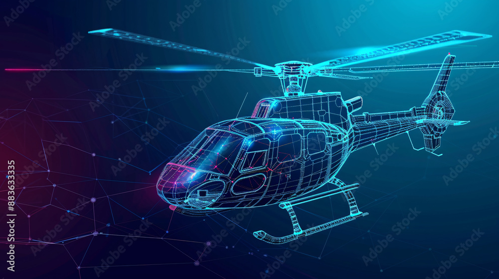 3d rendered xray blue transparent helicopter wire frame. chopper on the helipad blue wire-frame blueprints with perfect highlights and shadows. Futuristic Blue Hologram Wireframe chopper/Helicopter 3d rendered xray blue transparent helicopter wire frame. chopper on the helipad blue wire-frame blueprints with perfect highlights and shadows. Futuristic Blue Hologram Wireframe chopper/Helicopter