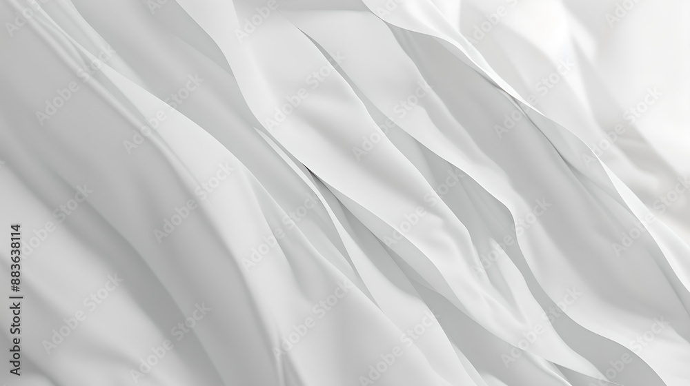 Obraz premium Flowing White Fabric Abstract Background Texture