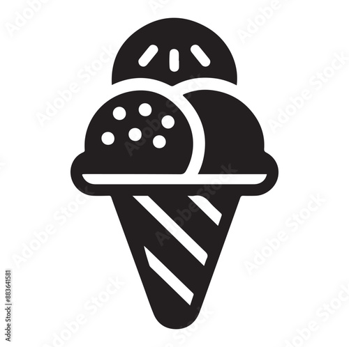 Vector Design Ice Cream Icon Style silhouette