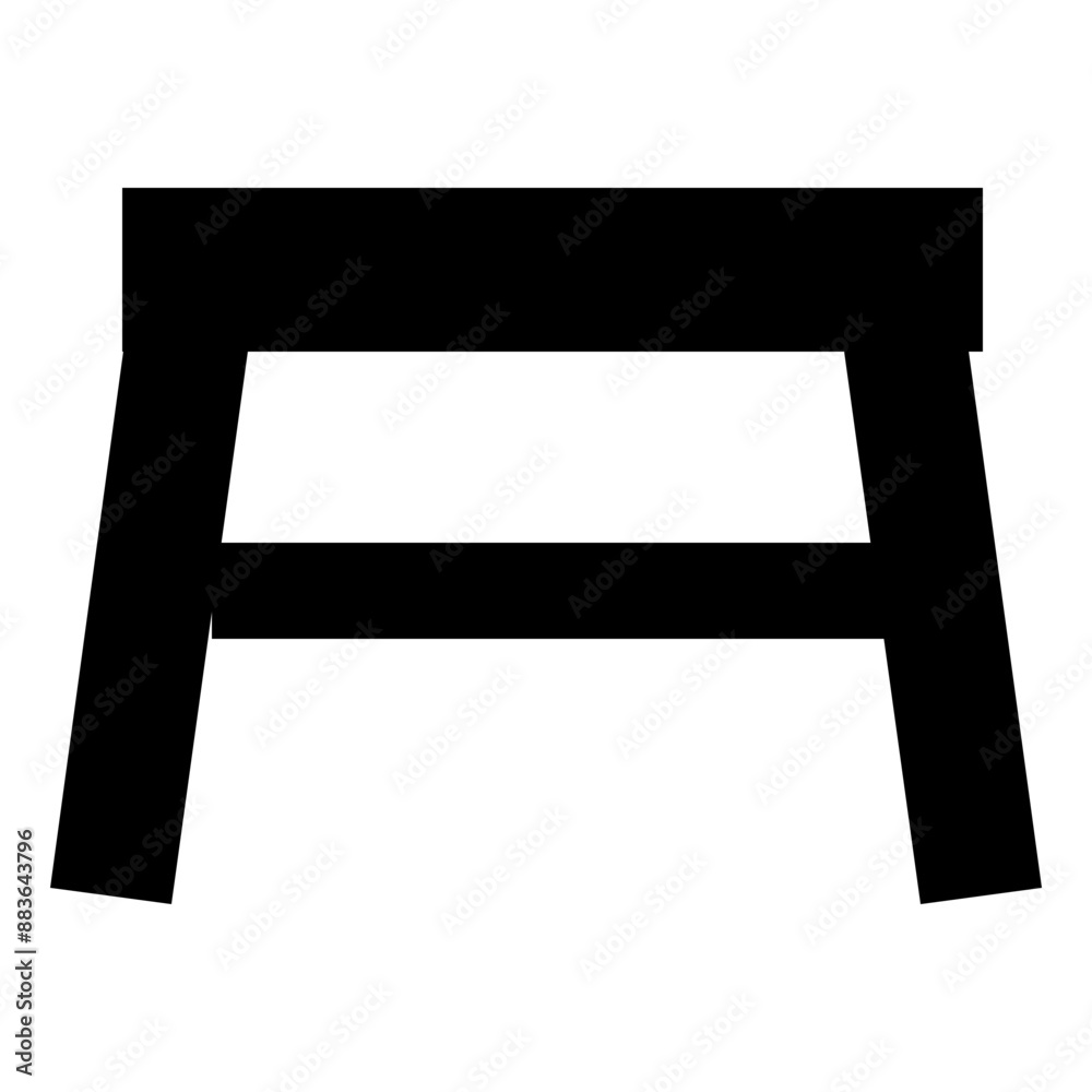 Fototapeta premium black wooden chair