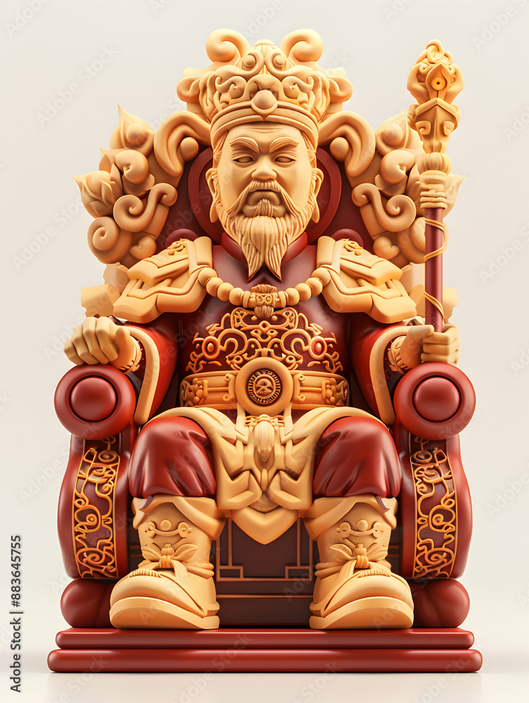 Commander in Chief 3D Flat Icon with Scepter and Throne against Dreamy Background Military Leadership and Supreme Authority Symbolism with Ample Space for Text or Graphics Isol Commander in Chief 3D Flat Icon with Scepter and Throne against Dreamy Background Military Leadership and Supreme Authority Symbolism with Ample Space for Text or Graphics Isol