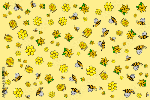 honey bee background