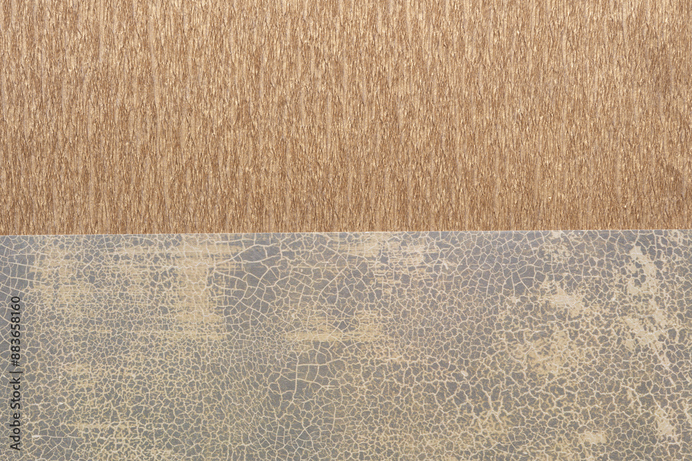 Fototapeta premium two paper textures (crepe and craquelure)