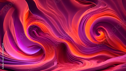 Sunset Swirl abstract background wallpaper