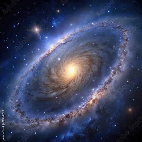 The center of milky way galaxy and space dust in the universe, space, milky, universe