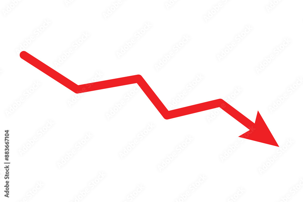 stock icon on white background. flat style. financial market crash icon for your web site design, logo, app, UI. graph chart downtrend symbol. chart going down sign. stock icon on white background. flat style. financial market crash icon for your web site design, logo, app, UI. graph chart downtrend symbol. chart going down sign.