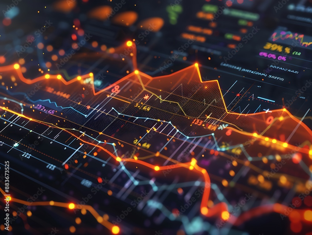 Abstract Stock Market Data Visualization Abstract Stock Market Data Visualization