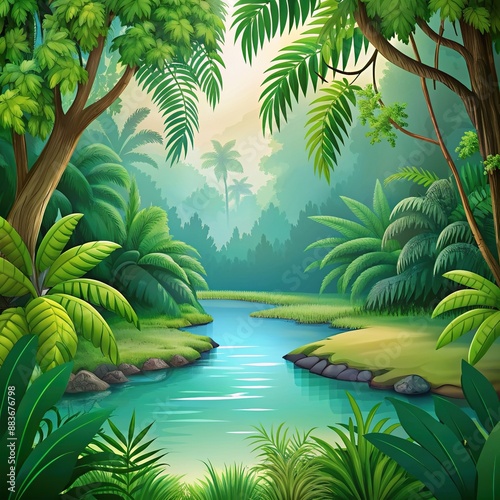 Jungle River Quest Nature s Mysteries in Green, Green, Nature, Quest photo