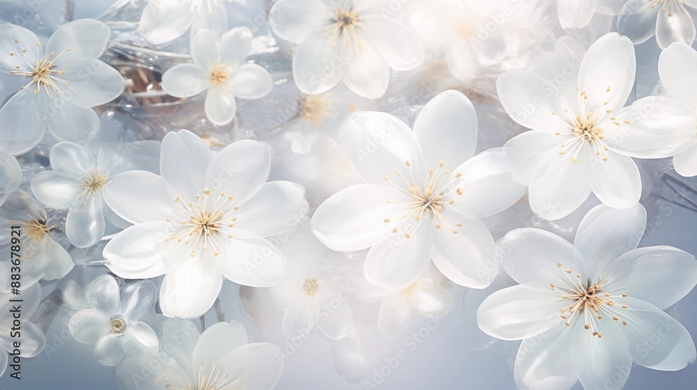 Ethereal White Blossoms: A Tranquil Display of Nature's Elegance Ethereal White Blossoms: A Tranquil Display of Nature's Elegance