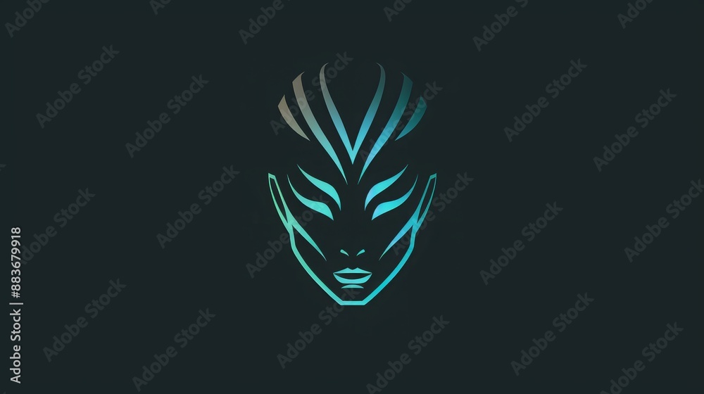 Innovative tech startup logo, sleek lines and abstract shapes for modern AI branding, advanced visual identity for technology companies Innovative tech startup logo, sleek lines and abstract shapes for modern AI branding, advanced visual identity for technology companies