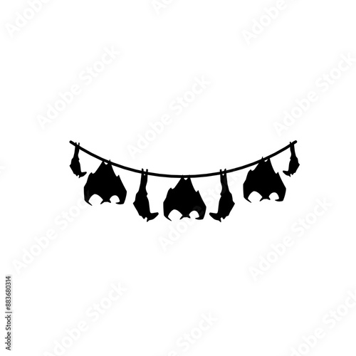 hanging Halloween bat