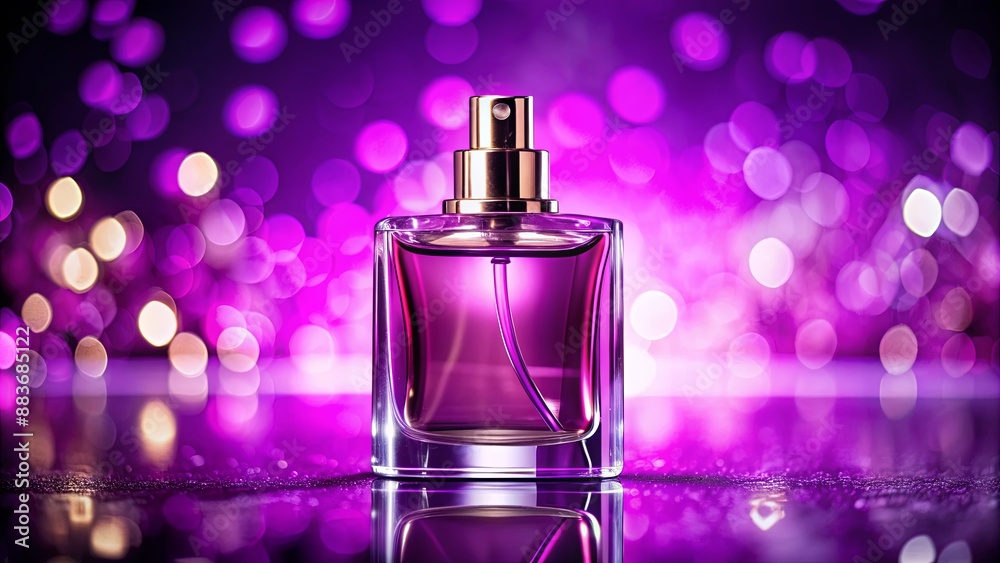 Purple Perfume Bottle with Bokeh Background, perfume , fragrance , bottle , scent Purple Perfume Bottle with Bokeh Background, perfume , fragrance , bottle , scent