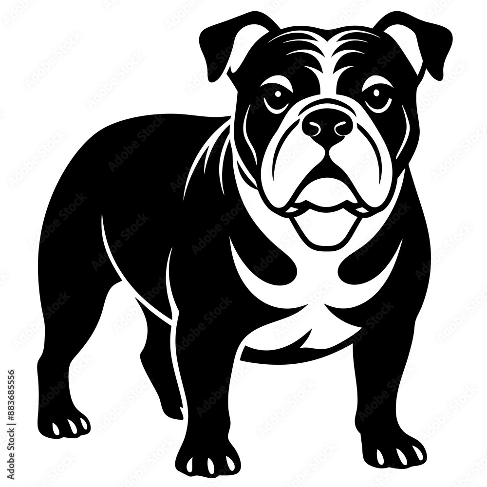 Art & Illustration bulldog silhouette Art & Illustration bulldog silhouette