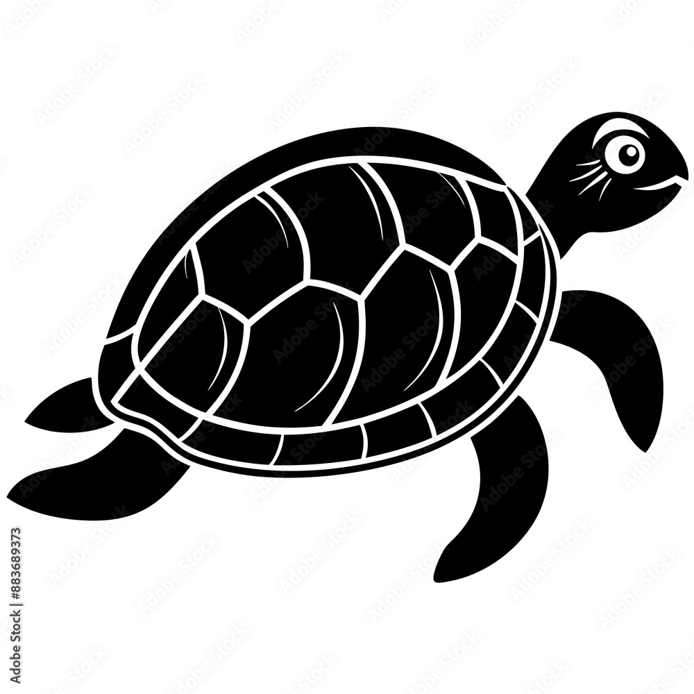 Vector of turtle design on white background. Easy editable layered vector illustration. Wild Animals. Vector of turtle design on white background. Easy editable layered vector illustration. Wild Animals.