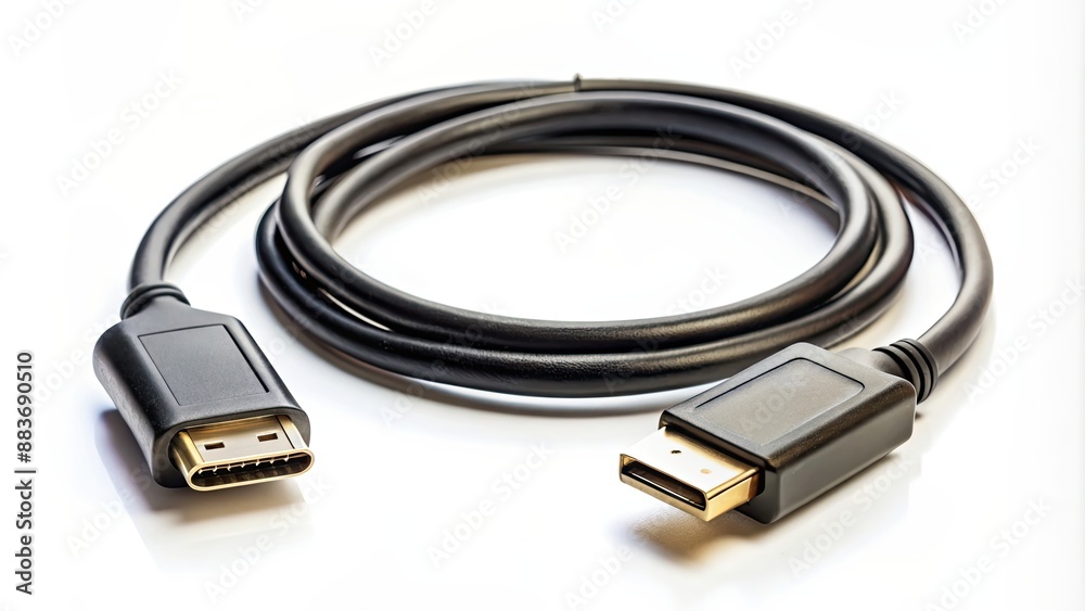 High-quality cable for connecting a Mini DisplayPort device to a DisplayPort monitor , technology, connection, adapter