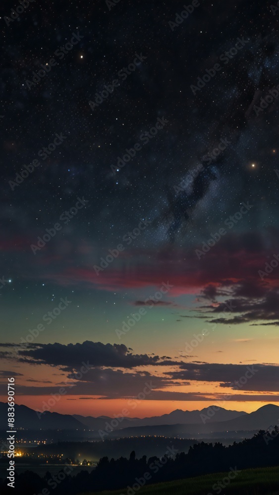 Fototapeta premium sunset in the clouds