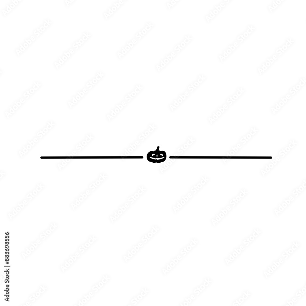 Halloween pumpkin line border Halloween pumpkin line border