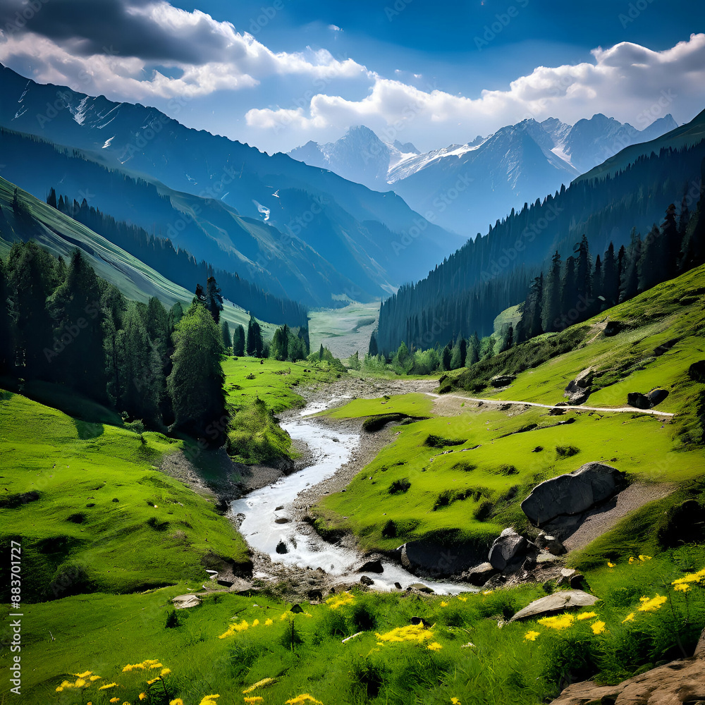 landscape with lake