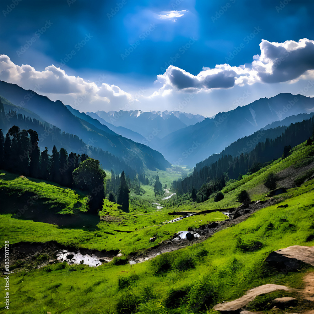 landscape in summer